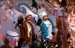 Gene Kelly and Judy Garland being a clown in The Pirate