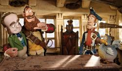 Charles Darwin, The Pirate Captain, The Pirate with a Scarf and Polly the dodo. Charles Darwin, The Pirate Captain, The Pirate with a Scarf and Polly the dodo.