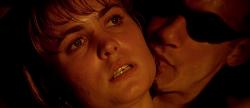 Radha Mitchell and Vin Diesel in Pitch Black. Radha Mitchell and Vin Diesel in Pitch Black.
