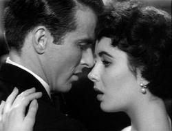 Montgomery Clift and Elizabeth Taylor in A Place in the Sun.