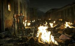 Emily Browning and Kit Harington in Pompeii Emily Browning and Kit Harington in Pompeii