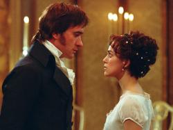 Matthew MacFadyen and Keira Knightley in Pride and Prejudice.