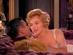 Laurence Olivier and Marilyn Monroe in The Prince and the Showgirl.