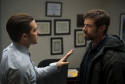 Jake Gyllenhaal and Hugh Jackman in Prisoners