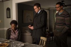 Viola Davis, Jake Gyllenhaal, and Terrence Howard in Prisoners.