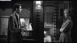 Anthony Perkins and Janet Leigh in Psycho.