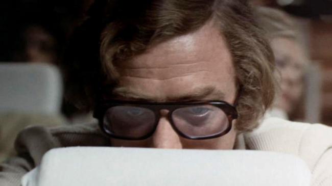 Michael Caine in Pulp Michael Caine in Pulp