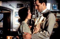 Mia Farrow and Jeff Daniels in The Purple Rose of Cairo.