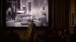 Jeff Daniels as Tom Baxter enters the real word in The Purple Rose of Cairo. Jeff Daniels as Tom Baxter enters the real word in The Purple Rose of Cairo.