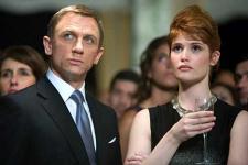 Not your fathers 007.  Daniel Craig and Gemma Arterton.