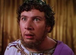 Peter Ustinov as the Emperor Nero in Quo Vadis.