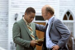 Cuba Gooding Jr. and Ed Harris in Radio. Cuba Gooding Jr. and Ed Harris in Radio.