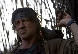 Sylvester Stallone in Rambo. Sylvester Stallone in Rambo.