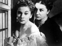 Joan Fontaine and Judith Anderson in Rebecca.