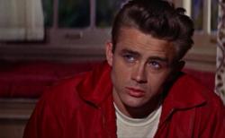 James Dean in Rebel Without a Cause. James Dean in Rebel Without a Cause.