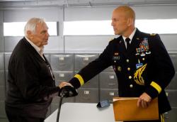 Ernest Borgnine, still in the game at 93, and Bruce Willis. Ernest Borgnine, still in the game at 93, and Bruce Willis.