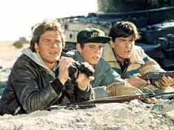 Patrick Swayze, C. Thomas Howell and Charlie Sheen in Red Dawn