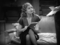 Jean Harlow takes dictation. Jean Harlow takes dictation.