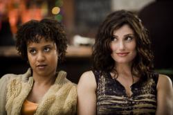 Tracie Thoms and Idina Menzel in Rent. Tracie Thoms and Idina Menzel in Rent.