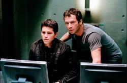 Martin Crewes and James Purefoy in Resident Evil. Martin Crewes and James Purefoy in Resident Evil.