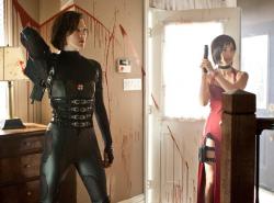 Milla Jovovich and Bingbing Li in Resident Evil: Retribution .