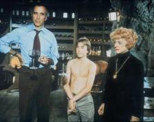 Christopher Lee, Ike Eisenmann and Bette Davis in Return from Witch Mountain. Christopher Lee, Ike Eisenmann and Bette Davis in Return from Witch Mountain.