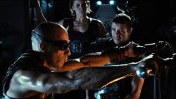 Vin Diesel, Katee Sackhoff and Matt Nable in Riddick.