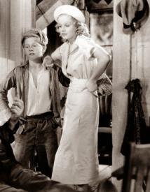 Mickey Rooney and Jean Harlow in Riffraff