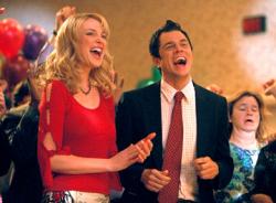 Katherine Heigl and Johnny Knoxville in The Ringer. Katherine Heigl and Johnny Knoxville in The Ringer.