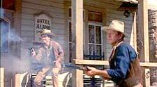  Ricky Nelson and John Wayne in Rio Bravo.