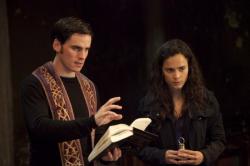 Colin O'Donoghue and Alice Braga in The Rite. Colin O'Donoghue and Alice Braga in The Rite.