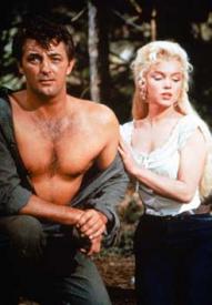 Robert Mitchum and Marilyn Monroe in River of No Return. Robert Mitchum and Marilyn Monroe in River of No Return.