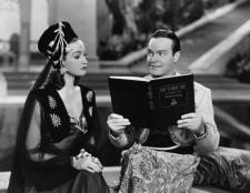 Dorothy Lamour and Bob Hope in Road to Morocco.