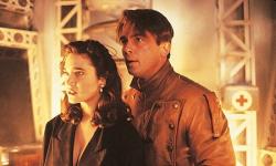 Jennifer Connelly and Bill Campbell in The Rocketeer.