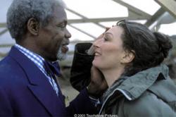 Danny Glover and Anjelica Huston in The Royal Tenenbaums.