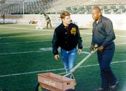 Sean Astin and Charles S. Dutton in Rudy. Sean Astin and Charles S. Dutton in Rudy.