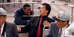 Chris Tucker and Jackie Chan in Rush Hour.