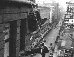 Harold Lloyd in Safety Last. Harold Lloyd in Safety Last.