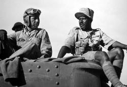 Humphrey Bogart and Rex Ingram in Sahara.