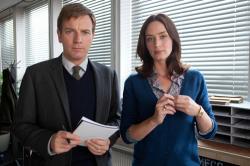 Ewan McGregor and Emily Blunt in Salmon Fishing in the Yemen