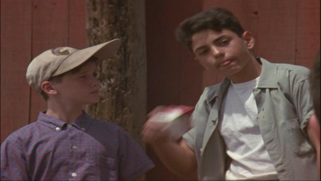 Tom Guiry and Mike Vitar in The Sandlot Tom Guiry and Mike Vitar in The Sandlot
