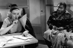 Jean Harlow and Hattie McDaniel in Saratoga. Jean Harlow and Hattie McDaniel in Saratoga.