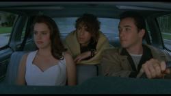 Ione Skye, Jason Gould, and John Cusack in Say Anything.