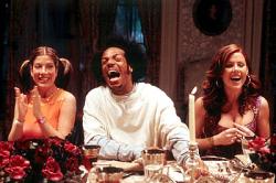 Tori Spelling, Marlon Wayans and Kathleen Robertson in Scary Movie 2.