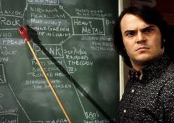 Jack Black in The School of Rock. Jack Black in The School of Rock.