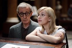 Woody Allen and Scarlett Johansson in Scoop.