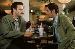 David Arquette and Jamie Kennedy in Scream 2