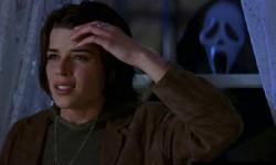 Neve Campbell and Ghostface in Scream 3. Neve Campbell and Ghostface in Scream 3.