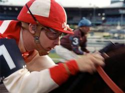 Tobey Maguire in Seabiscuit.