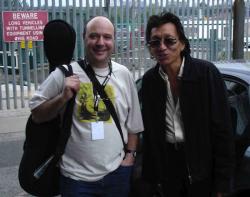 Steve Segerman and his hero. Steve Segerman and his hero.